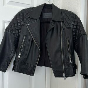 Allsaints Lambskin Leather Jacket